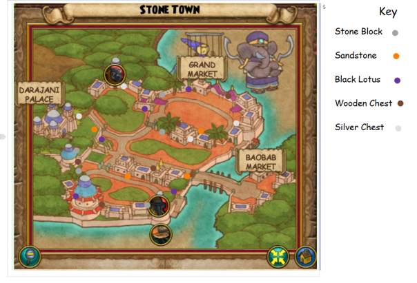 Stone Town Reagent Map